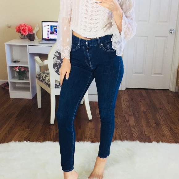 7 for all mankind gwenevere high waisted skinny jeans